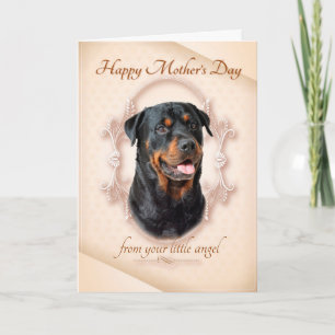 Funny Rottie Mother's Day Card