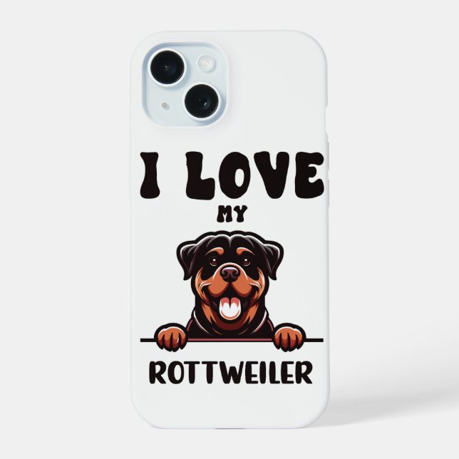 Funny Rottweiler Dog Iphone Case (Back)