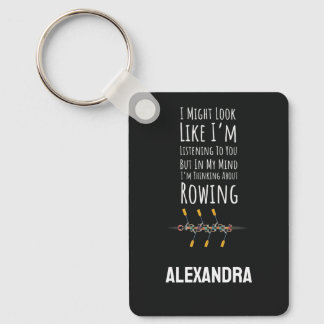 Funny Rower Rowing Crew Sports Boat Lake Team Keychain