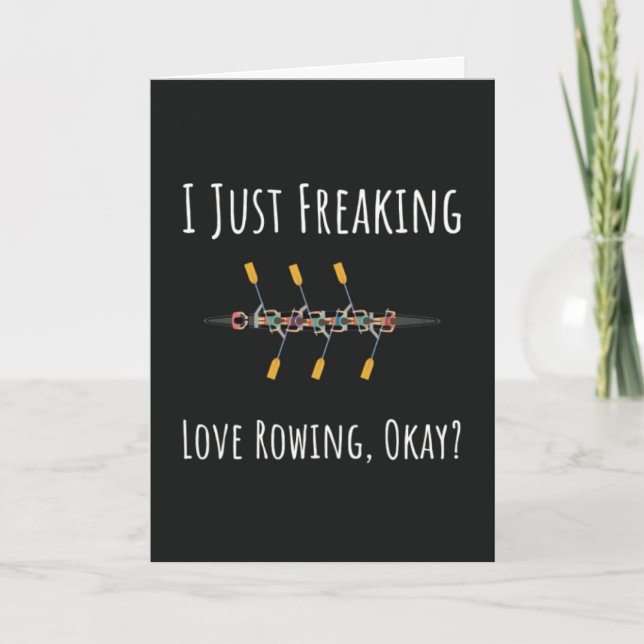 Funny Rowing Cards Humor Humorous  (Front)