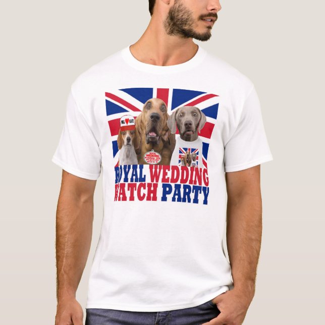 Funny Royal Wedding Watch Party T-shirt (Front)