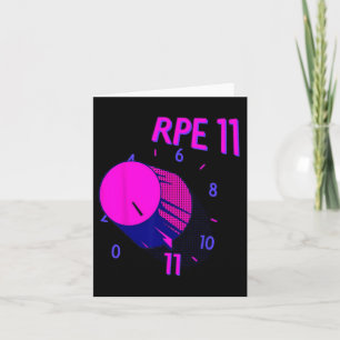 Funny Rpe 11 Weightlifting Bodybuilding Fitness Gy Card