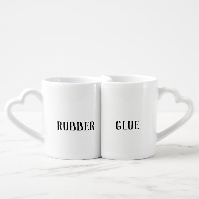 Funny Rubber And Glue Mugs (Front Nesting)