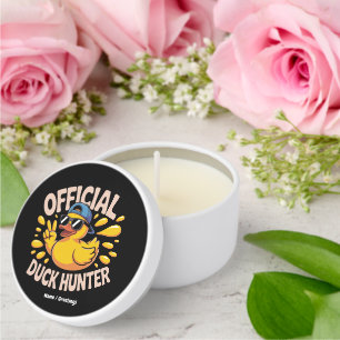 Funny Rubber Duck Hunting Cruise Squad Laughs Mini Candle Favors