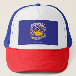 Funny Rubber Duck Hunting Cruise Squad Laughs Trucker Hat