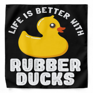 Funny rubber duck quote  Duck lover Fleece Blanket Bandana