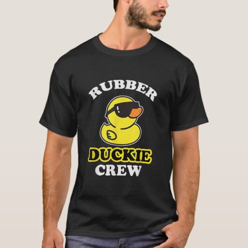 Funny Rubber Duck Yellow Duckie Crew Bath Ducks Du T_Shirt