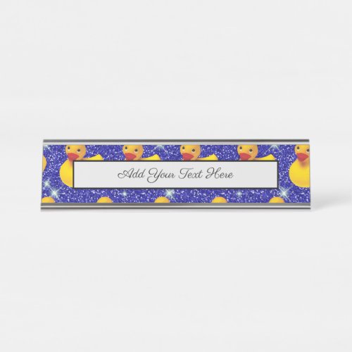 Funny Rubber Ducks Yellow Duckie Farm Animal Lover Desk Name Plate