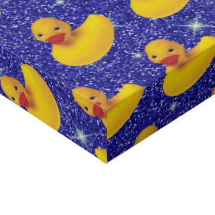Funny Rubber Ducks Yellow Duckie Farm Animal Lover Faux Canvas Print