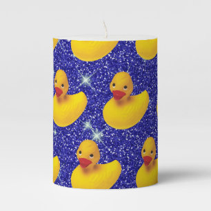 Funny Rubber Ducks Yellow Duckie Farm Animal Lover Pillar Candle