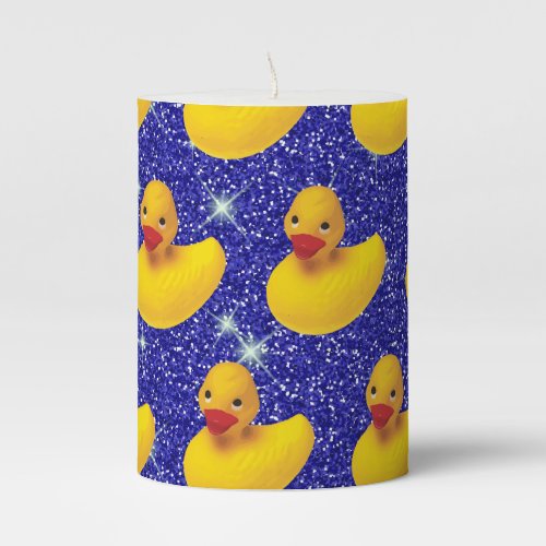 Funny Rubber Ducks Yellow Duckie Farm Animal Lover Pillar Candle
