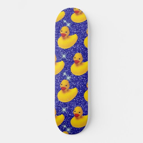 Funny Rubber Ducks Yellow Duckie Farm Animal Lover Skateboard