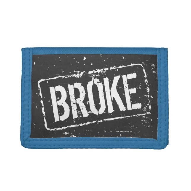 Funny rubber stamp wallet | Personalizable text (Front)