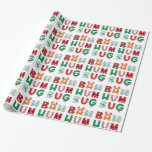 Funny Rubbish Bah Humbug Wrapping Paper<br><div class="desc">Funny card for a challenging year. Bah Humbug is wrapped in cheerful,  Christmas designs. Humorous message for the holidays.</div>