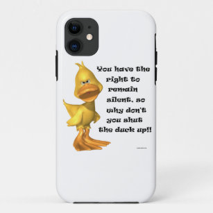 Funny Rude Duck iPhone 11 Case