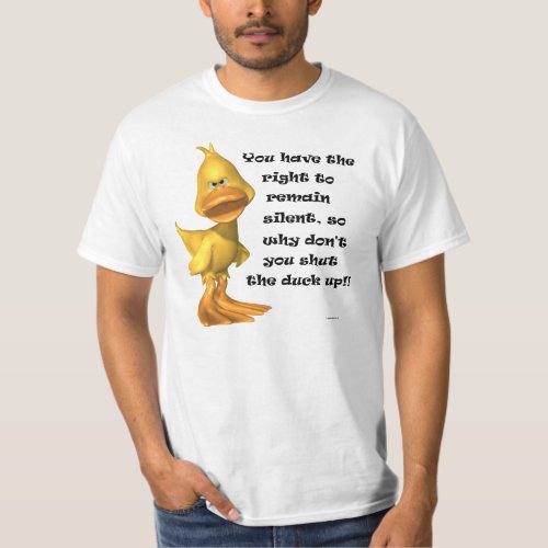 Funny Rude Duck T_Shirt