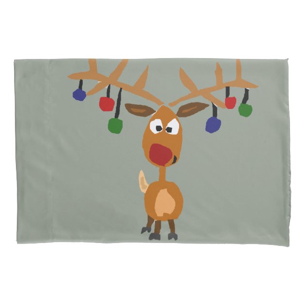reindeer pillowcase