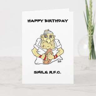 Funny Rugby Birthday Cards Zazzle