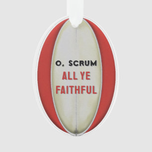 Funny Rugby Collectible Ceramic Ornament