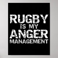 Funny Rugby Quote Vintage Gift Rugby Is My Anger M