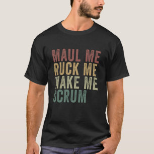 Funny Rugby Rude Pun Supporter Match Day Party T-Shirt