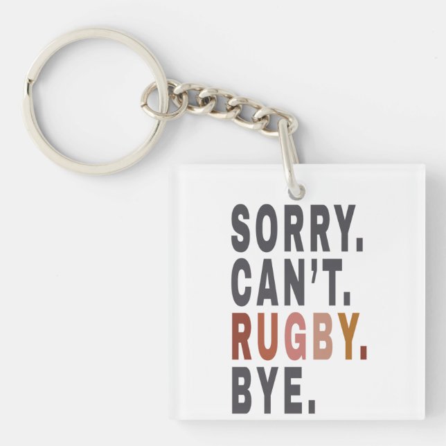 Funny Rugby Weekender ,for Rugby Mom,Gift Idea for Keychain (Front)