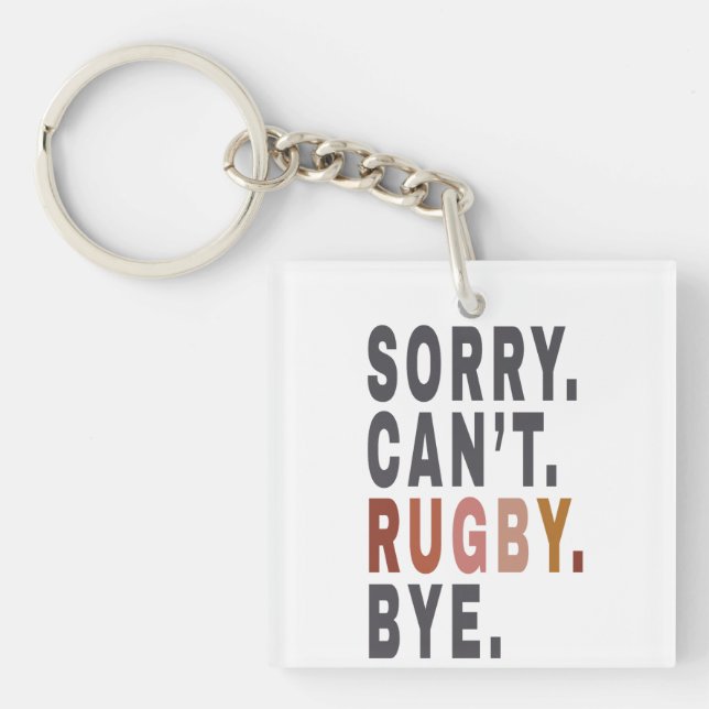 Funny Rugby Weekender ,for Rugby Mom,Gift Idea for Keychain (Front)