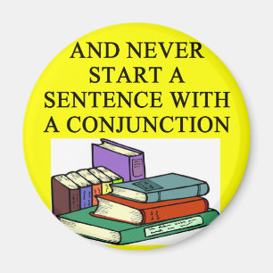 funny rules for writers magnet