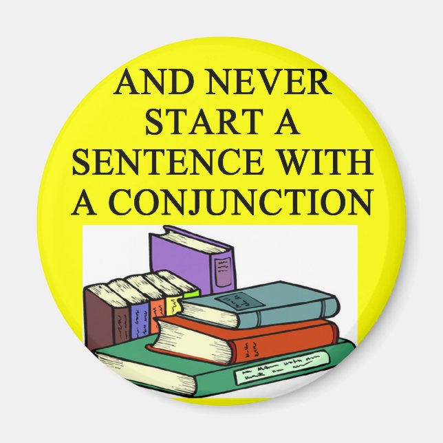 funny rules for writers magnet (Front)