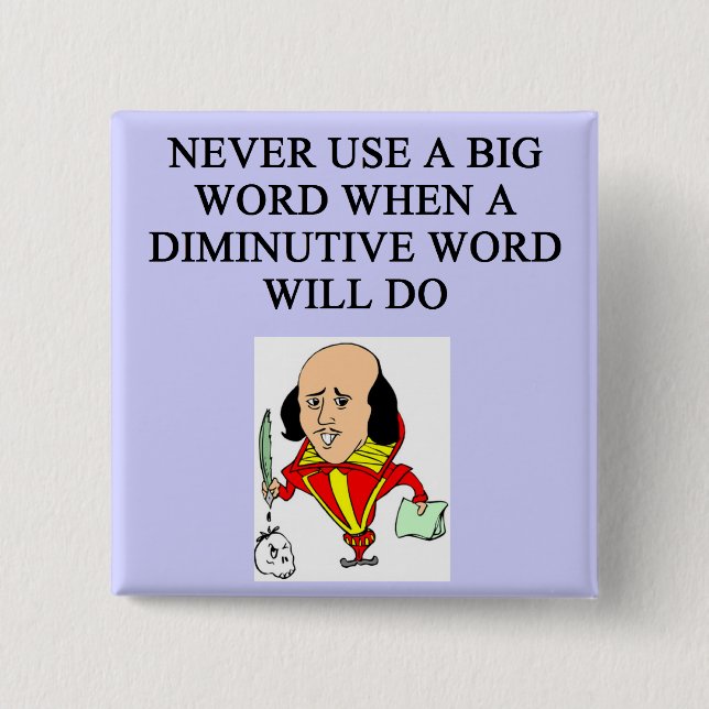 funny rules for writers pinback button (Front)