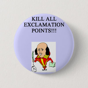 funny rules for writers pinback button