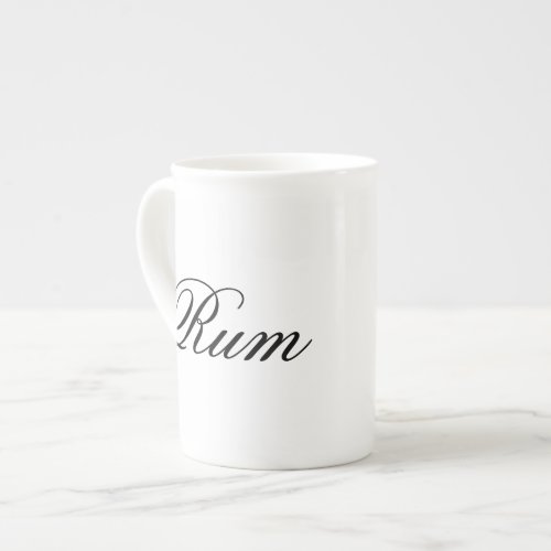 Funny rum hipster humor coffee tea humorous bone china mug