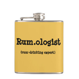 Funny Rum.ologist Quote Flask