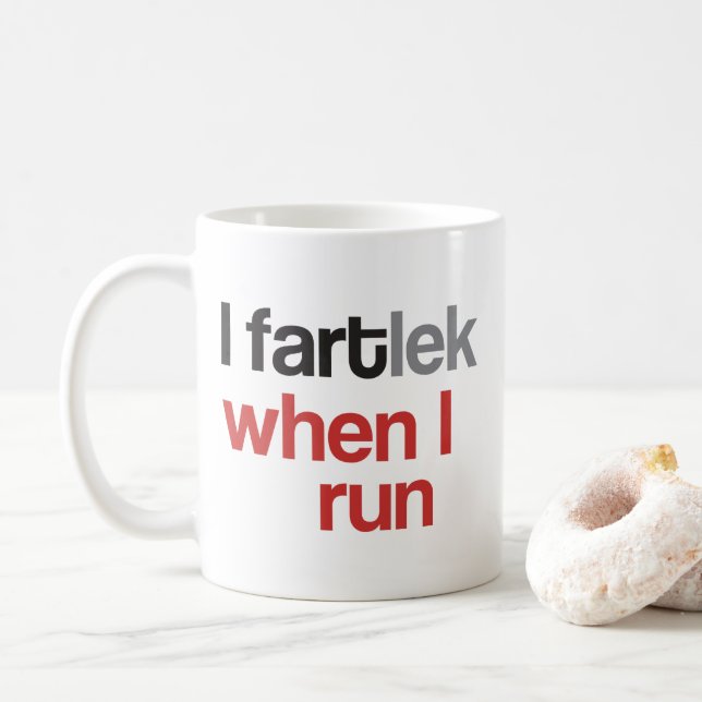 Funny Runner | I FARTlek when I Run © Mug (With Donut)