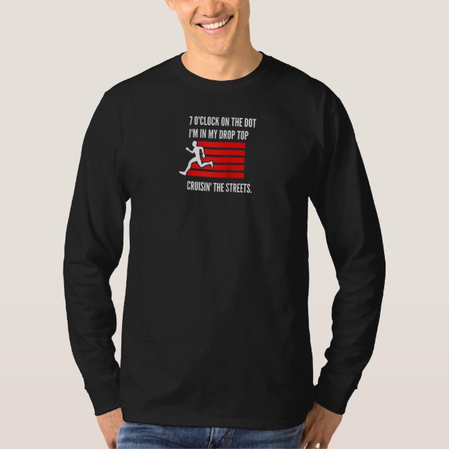 Funny Runner Marathon Racer  Raglan T-Shirt (Front)