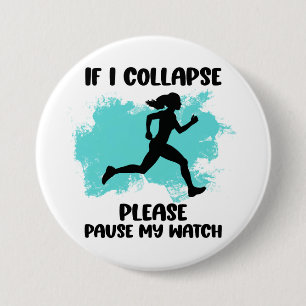 Funny Runner’s Life Quote Button