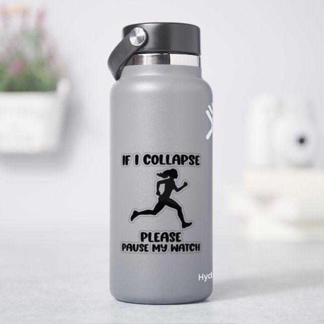 Funny Runner’s Life Quote Sticker (HydroFlask)