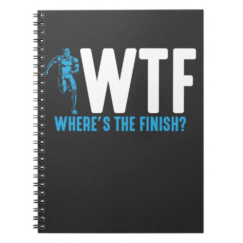 Funny Running and Marathon Quote triathlon sports Notebook
