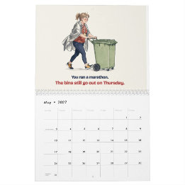 Funny Running Calendar 2027 for Runners