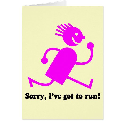 Funny running cards (Front)