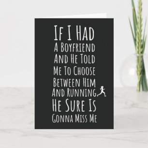 Funny Running Cards Runner Fitness Exercise Humor
