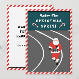 Funny Running Christmas Cards