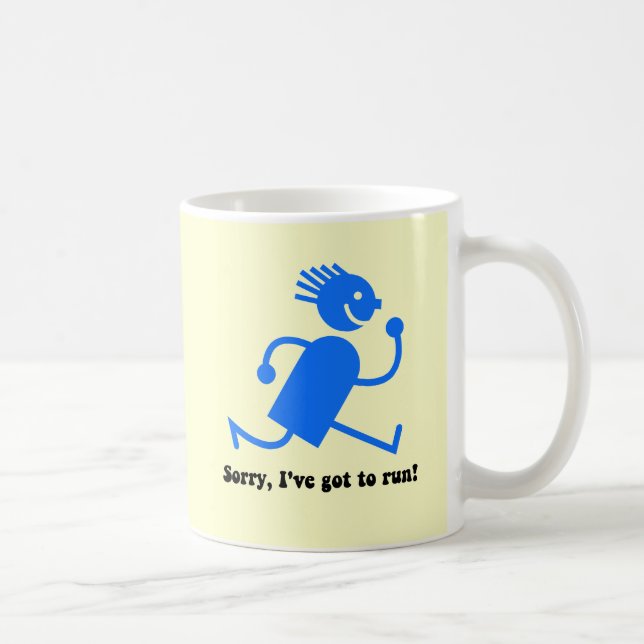 Funny running coffee mug (Right)