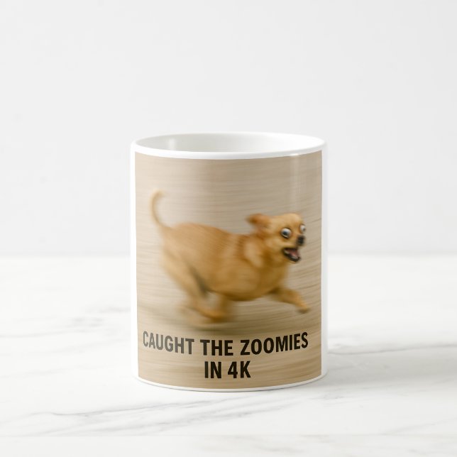  funny running dog mug (Center)