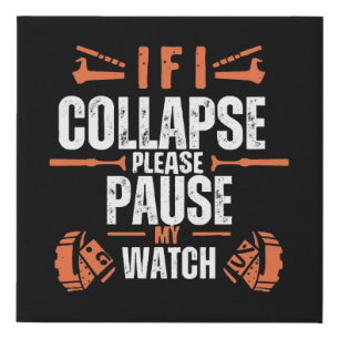 Funny-running Faux Canvas Print