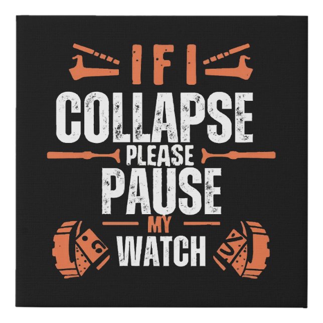 Funny-running Faux Canvas Print (Front)