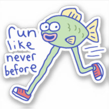 Funny Running Fish With Legs