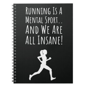 Funny Running Gifts For Her Humor Women Runner Notebook