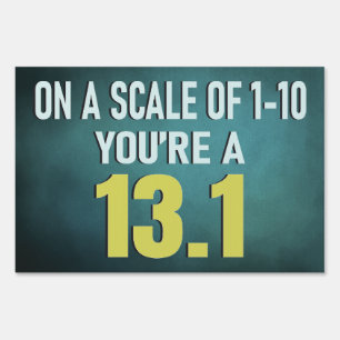 Funny Running Half Marathon Sign