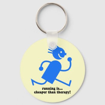 Funny Running Keychain by runnersboutique at Zazzle